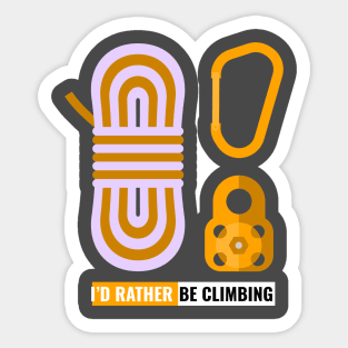 Rather Be Climbing Sticker